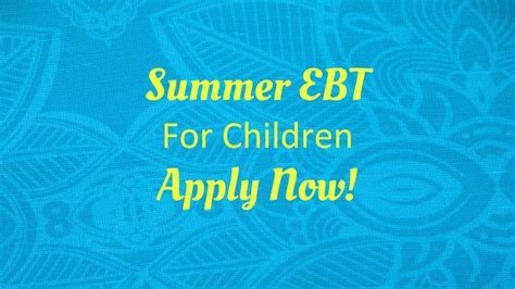 Michigan Summer Ebt Program Application