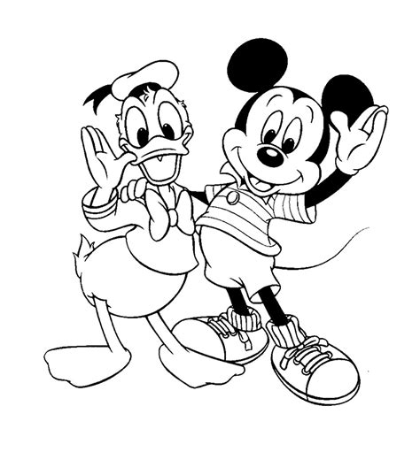 Mickey Friends Coloring Pages For Preschoolers