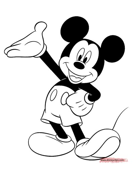 Mickey Mouse Coloring Pages for Artistic Skills