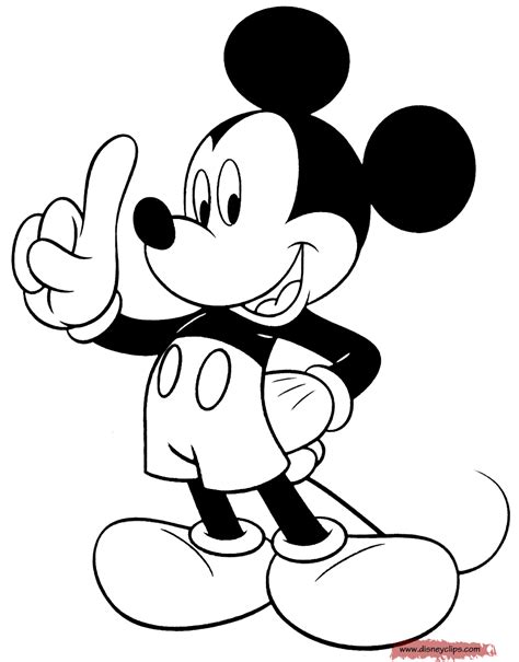 Mickey Mouse Coloring Pages for Stress Relief