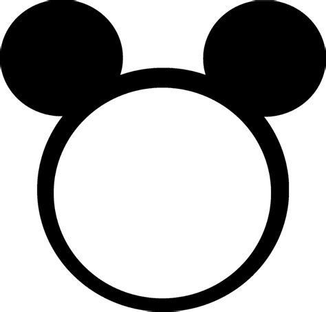 Mickey Mouse Ears Art Template