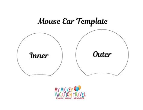 Mickey Mouse Ears Idea Template