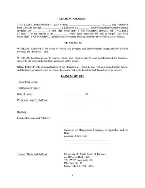 Microsoft Office Rental Agreement Template