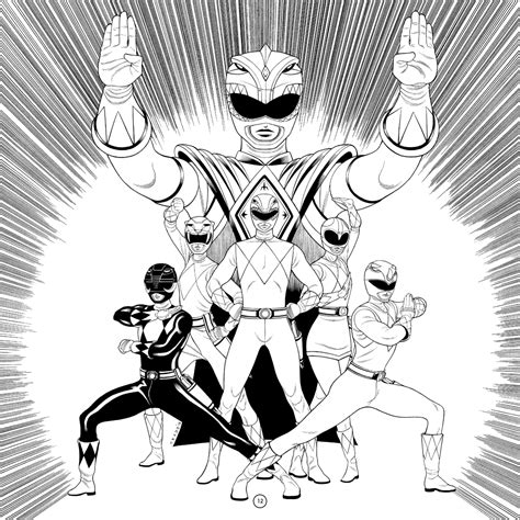 Mighty Morphin Power Rangers Coloring Pages