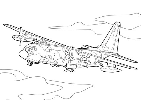 Military Jet Coloring Page Designs