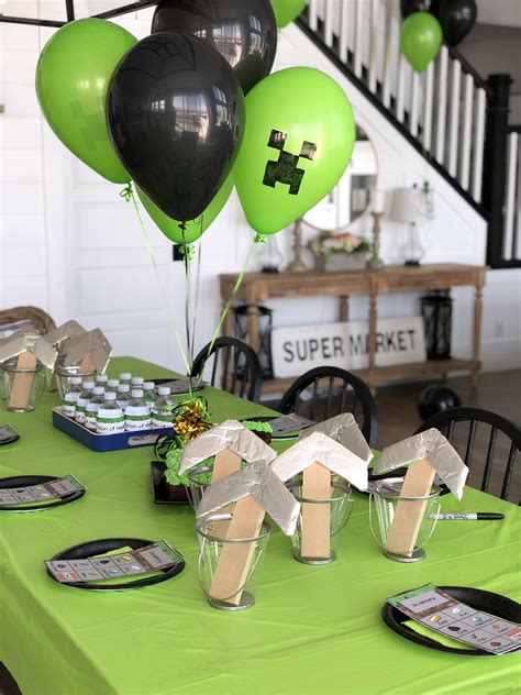 Minecraft Birthday Party Decorations