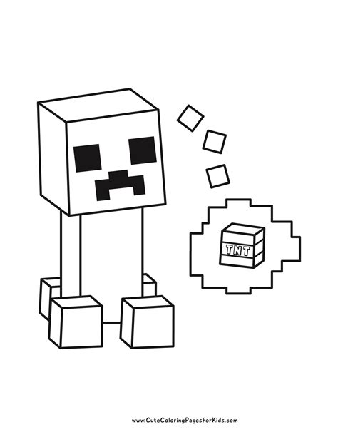 Minecraft Characters Coloring Page