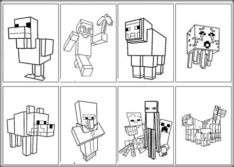 Minecraft Character Coloring Page