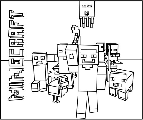 Minecraft Coloring Pages For Experts Gallery