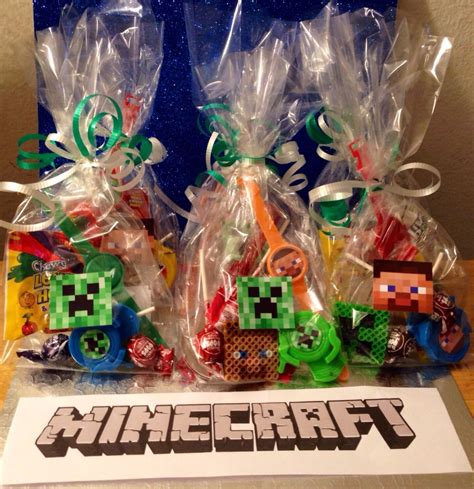 Minecraft Party Favors