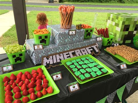 Minecraft Themed Food