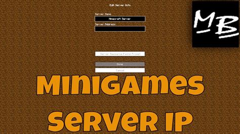 Description of Minigames Servers