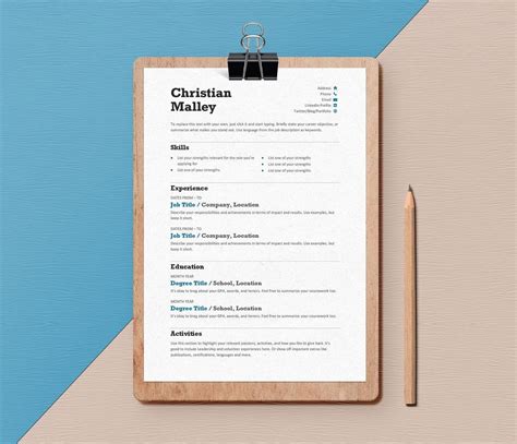 Minimalist Resume Template