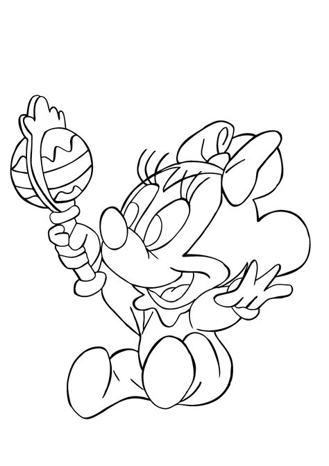 Minnie Mouse coloring page variations