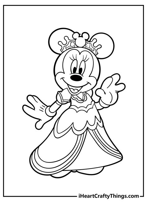 Minnie Mouse coloring pages for kids