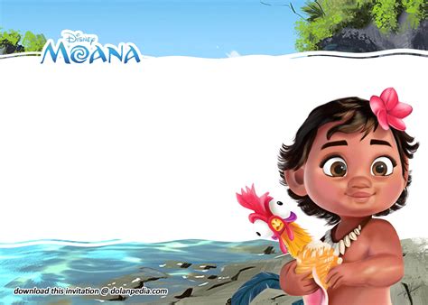 Moana Magnet Template