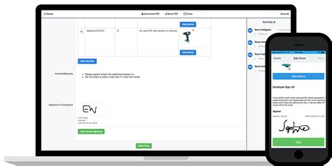 Description of Mobile App for Equipment Sign-Out