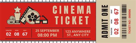 Modern Movie Ticket Template