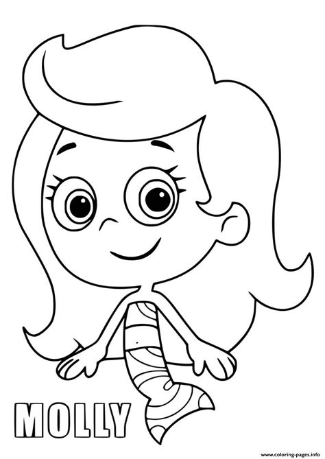 Molly from Bubble Guppies coloring page