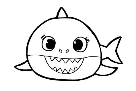 Mommy Shark Coloring Pages