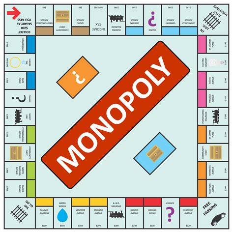 Monopoly Board Game Template Image 10