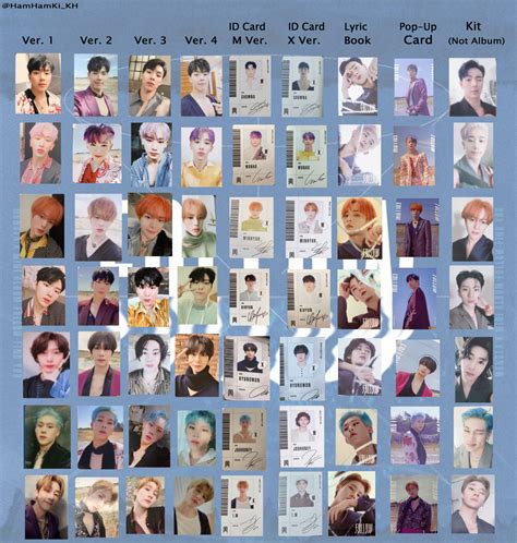 Monsta X Photocard Templates Gallery 1