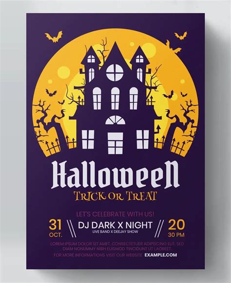 Monster Haunted House Flyer Template