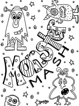 Monster Mash Coloring Page