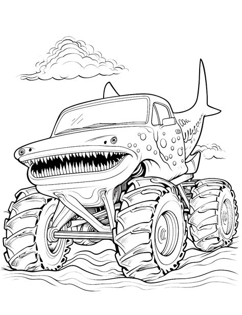 Monster Truck Coloring Pages