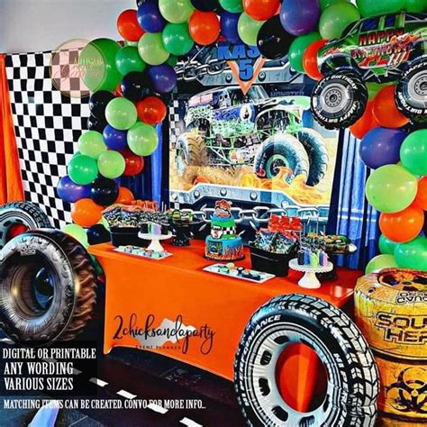 Monster Truck Party Invitation