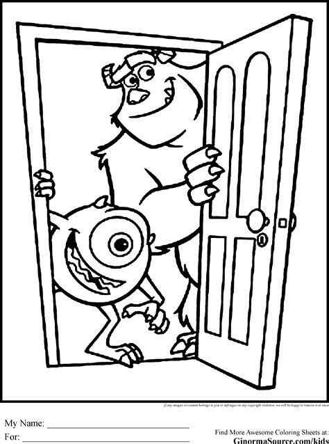 Free Monsters Inc. Coloring Pages