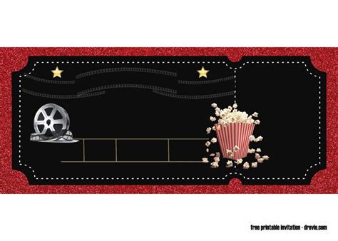 Movie Ticket Invitation Template