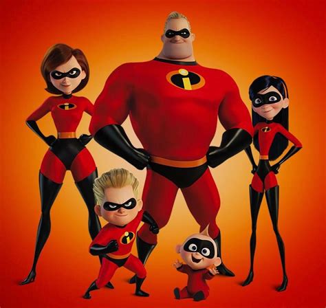 Mr. Incredible with his family