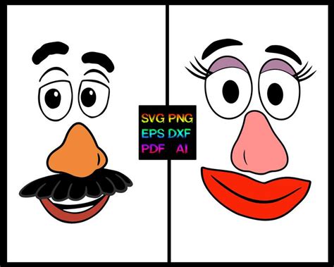 Mrs. Potato Head Template Downloads