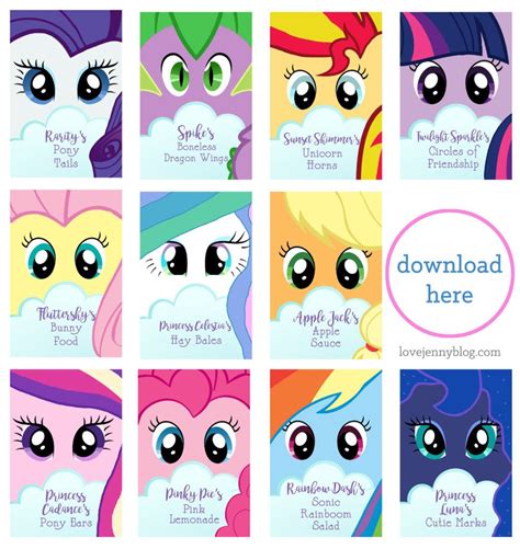 My Little Pony Party Printables