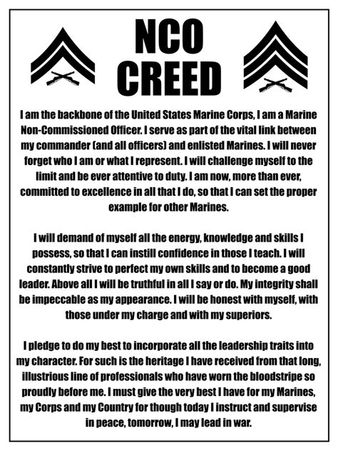 NCO Creed Image 1