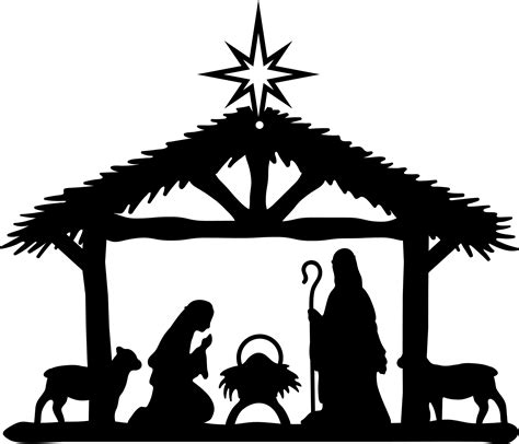 Nativity Clip Art Prints