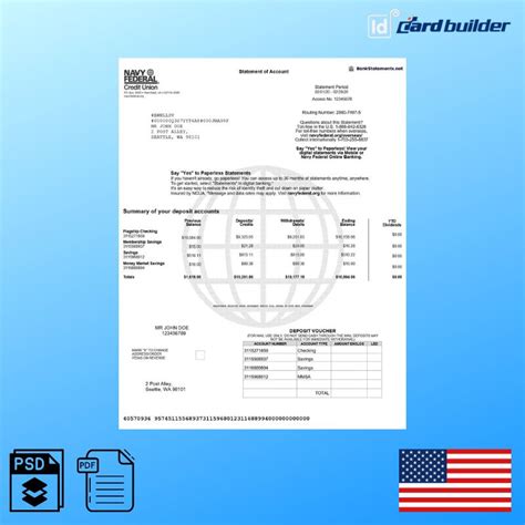 Navy Federal Report Templates