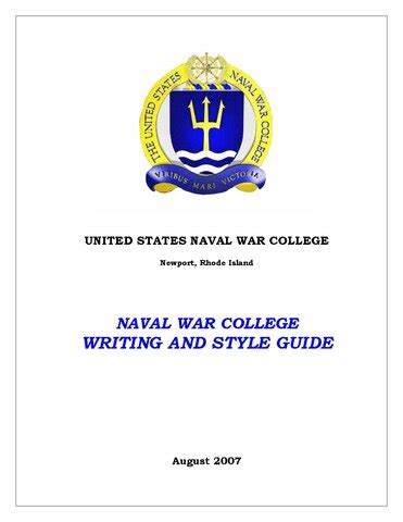 Navy Writing Style