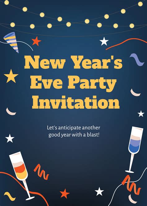 New Year Eve Invitation Designs