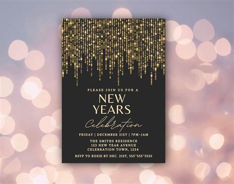 New Year Eve Invitation Ideas