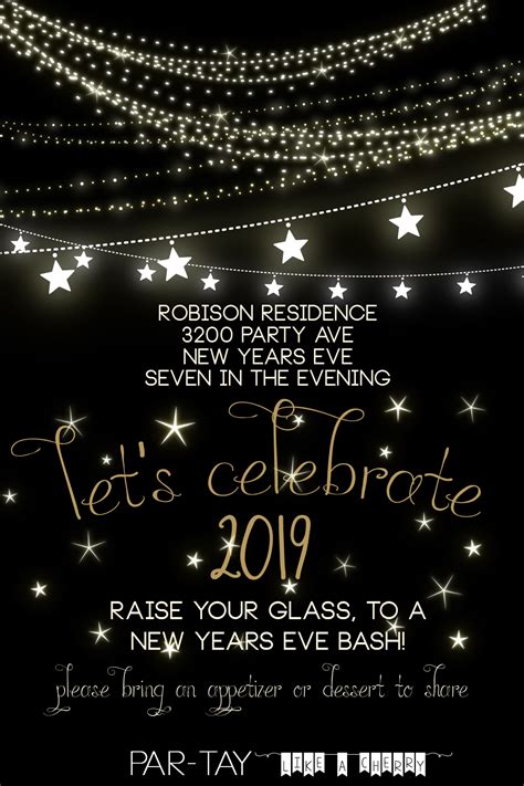 New Year Eve Invitation Templates