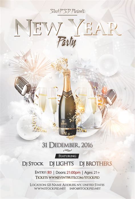 New Year Flyer Template 1