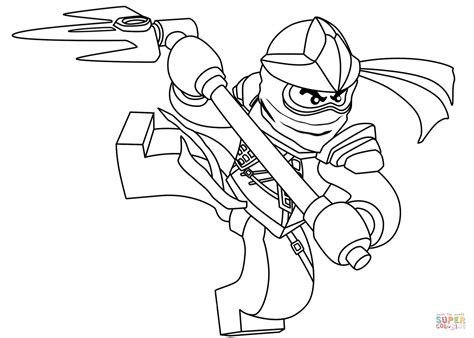 Ninjago coloring pages Cole