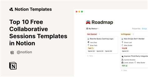 Description of Notion Templates for Collaboration