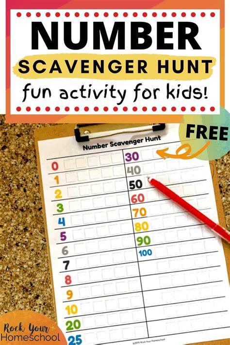 Number Scavenger Hunt