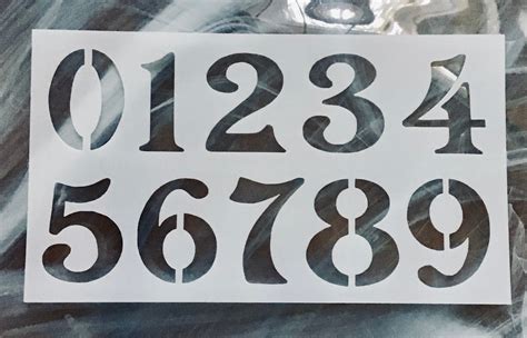 Number Stencils For Art