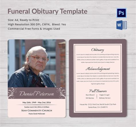 Obituary Designs for Funeral Homes