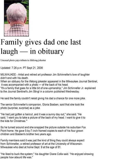 Obituary Examples 1