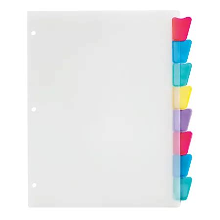 Office Depot 8 Tab Dividers FAQ